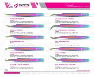 Pinzas para Extensión de Pestañas de Alta Calidad, Color Oro Rosa, Antiestáticas y Ecológicas, en Caja de 2 Piezas - Product Image 6