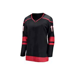 Camiseta de hockey de equipo impresa por sublimación con logotipo personalizado, ropa de hockey sobre hielo en blanco de venta superior - Product Image 4