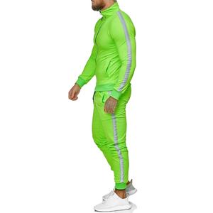 Chándales Deportivos Personalizados al por Mayor, Color Verde, con Cremallera Larga, Nuevo Modelo de Moda 2026 - Product Image 2