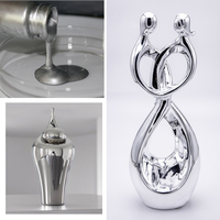 Effet miroir VMP ZQ-12511, revêtement liquide, pâte d'aluminium, argent brillant, revêtement décoratif pour meubles, bateaux et plastique