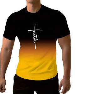 Fabricant OEM 100% coton imprimé 3D personnalisé de haute qualité Double couche T-Shirt à manches longues Boxy Fit hommes T-shirt décontracté surdimensionné - Product Image 2