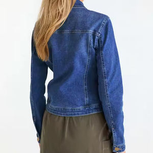 La plupart des tendances Style décontracté automne hiver nouveau manches bouffantes dames femmes jean vestes décoated bouton lavé Technique Denim manteau - Product Image 2