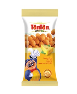 TAN TAN Smoky CHEESE Coated BBQ Flavored Crunchy Savory Peanuts Snack in Bag for Retail Vending Supply - Product Image 2