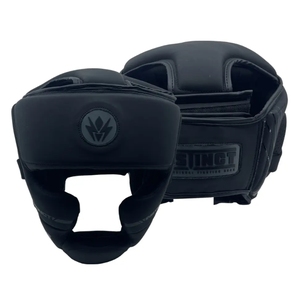 Protector de Cabeza de Boxeo Profesional de Taekwondo Personalizado al por Mayor, Protector Facial Completo de Cuero Absorbente de Impactos - Product Image 1