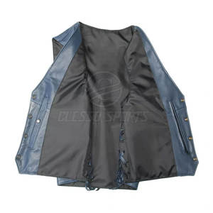 เสื้อกั๊กหนังแท้สำหรับผู้ชาย - Product Image 3