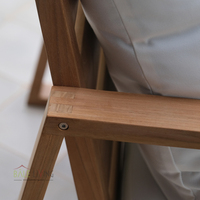 Chaises de jardin en teck de qualité supérieure Cattalina Bali Nusa, meubles d'extérieur pour hôtels, villas et parcs, fabriquées en Indonésie