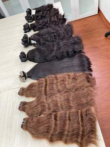 Cuticle Aligned Vietnamese Human Hair 100% Remy Weft Hair Extension Double Drawn high quality - Product Image 4