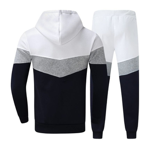 Nouvel ensemble de survêtement personnalisé pour homme, 2 pièces, sweat-shirt à capuche + pantalon à cordon de serrage, vêtements de sport d'hiver coupe-vent pour adultes - Product Image 3