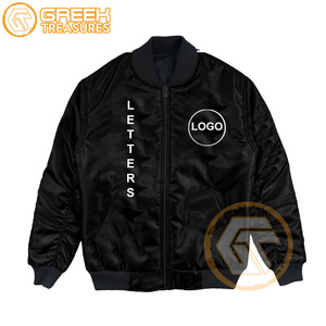 Chaqueta universitaria bordada de satén Phi Beta personalizada, ropa griega transpirable para hombres Sigma, chaquetas de tela al por mayor - Product Image 1