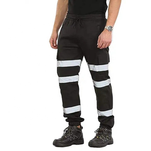 Pantalon de travail de sécurité personnalisable haute visibilité pour hommes Cargo tactique robuste avec logo personnalisé vente en gros qualité régulière - Product Image 2