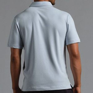Polo pour homme de haute qualité OEM, col rabattu, jersey tricoté, business, séchage rapide, respirant, couleur unie - Product Image 5