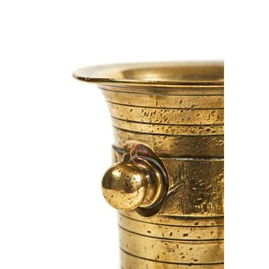 Herramienta de cocina de diseño Vintage ecológica, molinillo de mortero de latón artesanal Natural pulido brillante, plástico de latón puro - Product Image 4