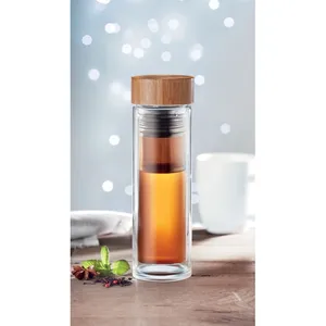 Bottiglia di Vetro Sostenibile Batumi 400ml, Elegante Contenitore in Vetro per Merchandising - Product Image 3