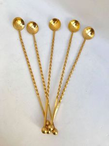 Tipo de barras de lujo Cuchara mezcladora negra Patrón en espiral Barra de mango largo Cuchara de cóctel Jarra para capas Cuchara de cóctel - Product Image 3