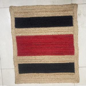 Manteles Individuales redondos de yute 2022, manteles individuales con cuerda de algodón, 100% tela de algodón, para mesa de comedor, tela de exportación, orientada desde Ghana - Product Image 4