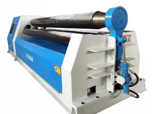 Centre de formage de plaques métalliques CNC W12-25mmx2500, machine à rouler pour une production à haute vitesse, certifiée CE ISO, plieuse hydraulique à 4 rouleaux - Product Image 3
