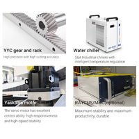 Machine de découpe laser à fibre CNC compacte JQLASER 1313 pour pièces métalliques de précision, électronique, équipement médical et quincaillerie