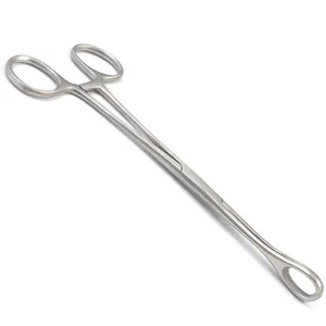 Stainless Steel Sponge Holding Forceps Surgical Instrument Gynecological Oval Serrated Jaws (FREE SHIPPING) by CECOSURE