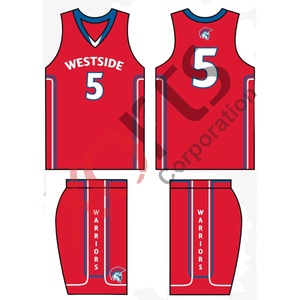 Uniforme de Baloncesto Personalizado de Alta Calidad, Transpirable, de Malla, Talla Grande, 100% Poliéster, Impresión por Transferencia de Calor, Verano - Product Image 1