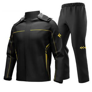 Offre spéciale Combinaison de pluie à rayures réfléchissantes personnalisée Combinaisons de course de moto réglables avec service OEM - Product Image 5