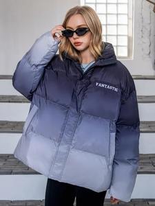 Veste rembourrée de haute qualité pour femmes personnalisée conçue en satin respirant bulle nouvelle impression de sublimation surdimensionnée élégante - Product Image 3