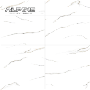 ALPINE Elegance STATUARIO ROYAL Carreaux de surface brillants numériques en marbre 600x600mm Carreaux de sol muraux pour application Novac Céramique - Product Image 4