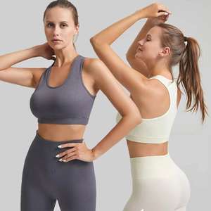 Conjunto Deportivo de 2 Piezas para Mujer, Ropa Deportiva para Gimnasio, Top Corto para Entrenamiento, Ropa de Yoga, Novedad 2025 - Product Image 1
