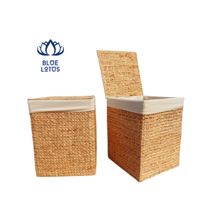 GEM Eco-Friendly Rectangle <b>Water</b> <b>Hyacinth</b> <b>Storage</b> <b>Basket</b> - Product Image 1