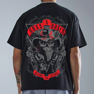 Wholesale <b>Men</b> Oversized High Neck T-<b>Shirt</b> 100% Cotton Custom Digital Print Cropped Boxy <b>White</b> Tee High Quality - Product Image 2