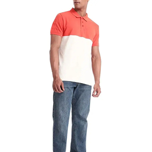 El mejor precio para hombres, polos de secado rápido, alta calidad, cómodo, diseño corto, decoración de botones, tamaños personalizados, punto teñido liso - Product Image 1