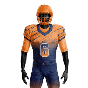 OEM uniforme de fútbol americano de manga corta nuevo diseño transpirable secado rápido precio bajo técnicas impresas ropa de entrenamiento deportivo - Product Image 3