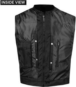 Nueva Chaqueta de Lona para Hombre, Estilo Vintage, para Caza y Deportes al Aire Libre, con Bolsillos con Cremallera, Impermeable, de Cuero Genuino, Color Negro - Product Image 4