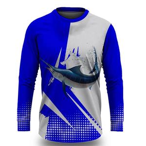 Customized UPF 50 shirt Quick dry fishing shirt Polyester sun protection shirt Men's long sleeve <b>sunscreen</b> - Product Image 1