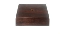 Base d'affichage en bois de forme carrée-Support de base de projet avec trou de montage-Trophée-Statue-Poupée-Plaque de logo gravée Base en bois
