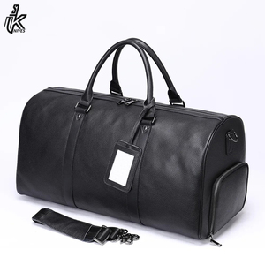 2023 New Arrival Genuine Leather Men Casual Waterproof Large Capacity Luggage Travel <b>Bag</b> For Men - Product Image 4