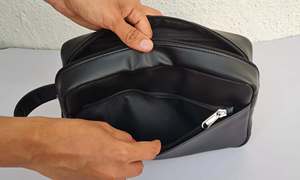 Neceser de viaje para mujeres y hombres, bolsa de afeitar colgante grande y ligera con asa, bolsa de almacenamiento plegable para cosméticos - Product Image 4