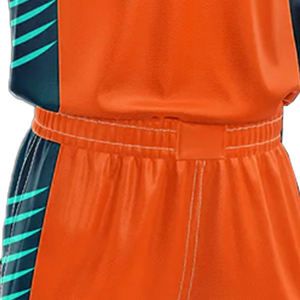 Maillot de basket-ball personnalisé Kit d'équipe col en V Sublimation Premium imprimé 100% polyester séchage rapide respirant ensembles fabriqués au Pakistan - Product Image 4