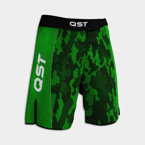 Pantalones cortos de MMA profesionales de calidad superior QST para lucha libre-Kimono personalizado entrenamiento de artes marciales 100% poliéster a prueba de encogimiento Unisex - Product Image 3