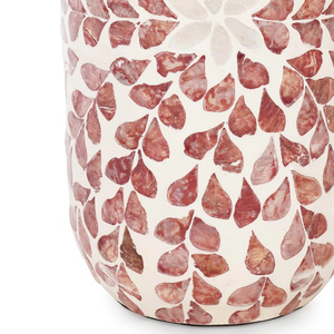 Vase de décoration de table en nacre rose de luxe Vase de coquille d'usine du Vietnam pour la décoration de la maison - Product Image 6