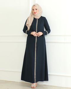 Abayas para Mujer, Vestido Abaya Musulmán para Eid, Abayas Largas Árabes de Dubái, Modestas, de Color Sólido para Chicas, Logotipo Personalizado OEM - Product Image 5