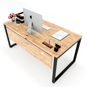 Table de réunion de bureau 160x80cm, pieds à assembler, fer 25x50, HCRT007 - Product Image 4