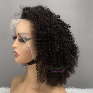 13x4 Lace Front Kinky Curly 12 Inch, <b>Cheap</b> <b>Wigs</b> With Lowest Price, Vietnamese Bob <b>Wig</b>, 12A Grade Popular Wholesale Goods - Product Image 1