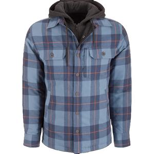 High Quality <b>Flannel</b> Hoodie Shirt <b>Mens</b> Long Sleeve Outdoor Casual Hooded Plaid Shirt <b>Jacket</b> With Custom Logo OEM Factory Direct - Product Image 1