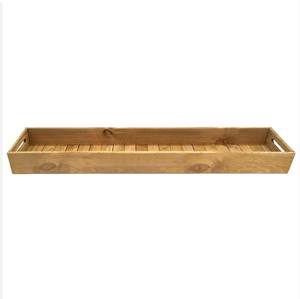 Plateau rectangulaire en bois personnalisable pour la maison et le mariage Matériel PC pour assiettes et plats - Product Image 3