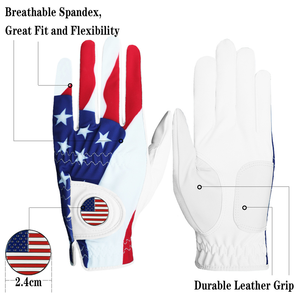 Venta al por mayor logotipo personalizado impreso impermeable piel de oveja guantes de golf de invierno protección UV nuevo diseño sublimación empuñadura deportes - Product Image 2
