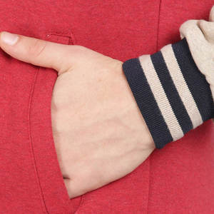 Chaqueta universitaria de béisbol con revestimiento de aspecto atractivo, de excelente calidad, ligera, con frente teñido digitalmente. - Product Image 3