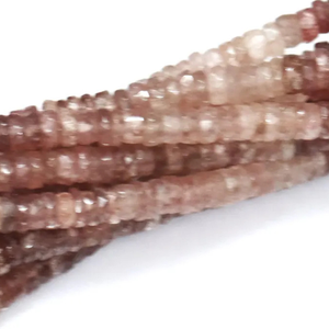 Cuentas Heishi de Alta Calidad con Forma de Neumático Facetado de Fresa, 5-8mm AAA++ Natural Rosa, Corte de Rueda Facetado de Fresa, Venta al por Mayor - Product Image 6