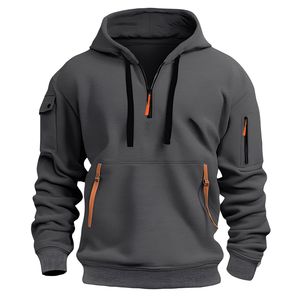 Sudaderas con Capucha Personalizadas para Hombre, 100% Algodón, Peso Pesado, Calidad de Lujo, Cierre de Cremallera, Estampado Puff, Corte Regular, Ropa Urbana, Servicio OEM - Product Image 2