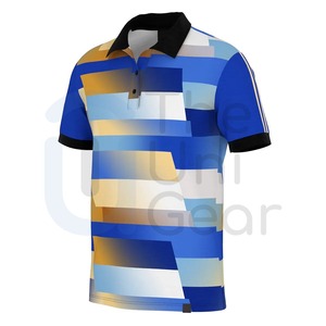 Golf personnalisé pour hommes pour polo-Nouveau design solide motif Streetwear vêtements impression en gros pour Polo T-Shirt - Product Image 3