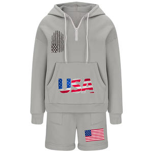 Pantalon de survêtement à capuche unisexe Jogger Sets Elastic Drawing Cargo Pants Tracksuits 2 Piece Sweatsuits for Girls Winter Essentials - Product Image 1